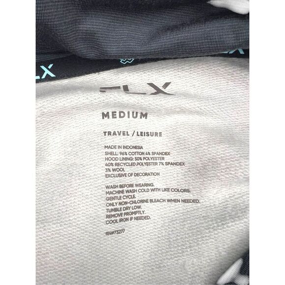 FLX Men’s Medium Synergy Hoodie Sweatshirt Charcoal Grey Fleece NEW - Picture 7 of 9